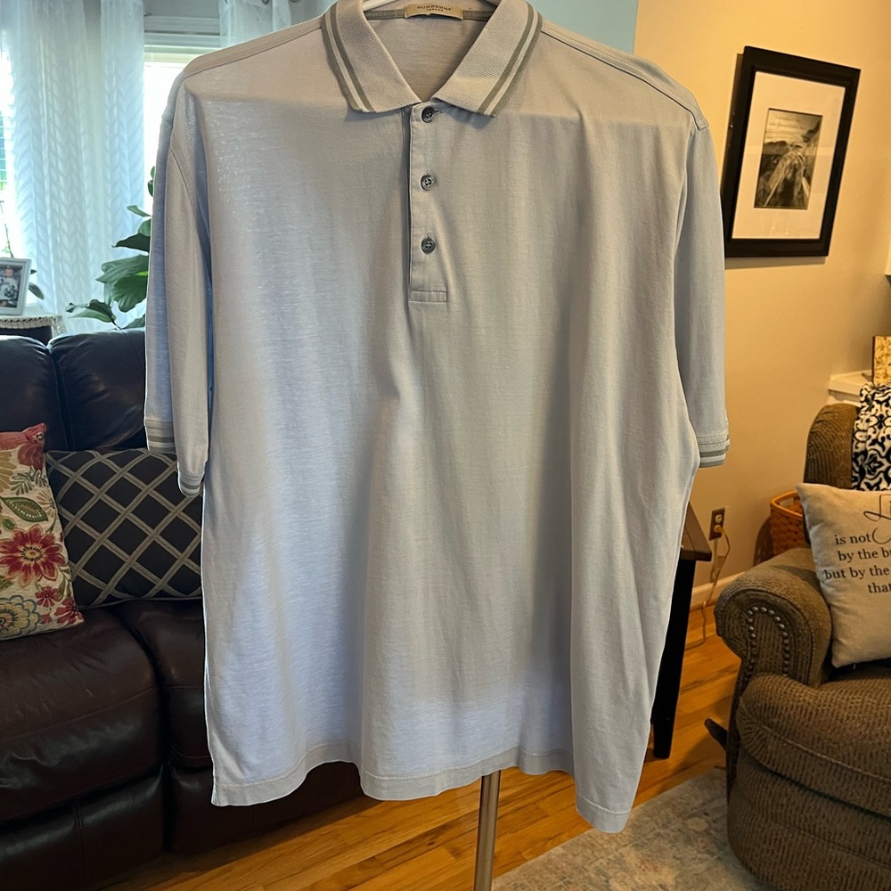 Mens Burberry London cotton polo shirt